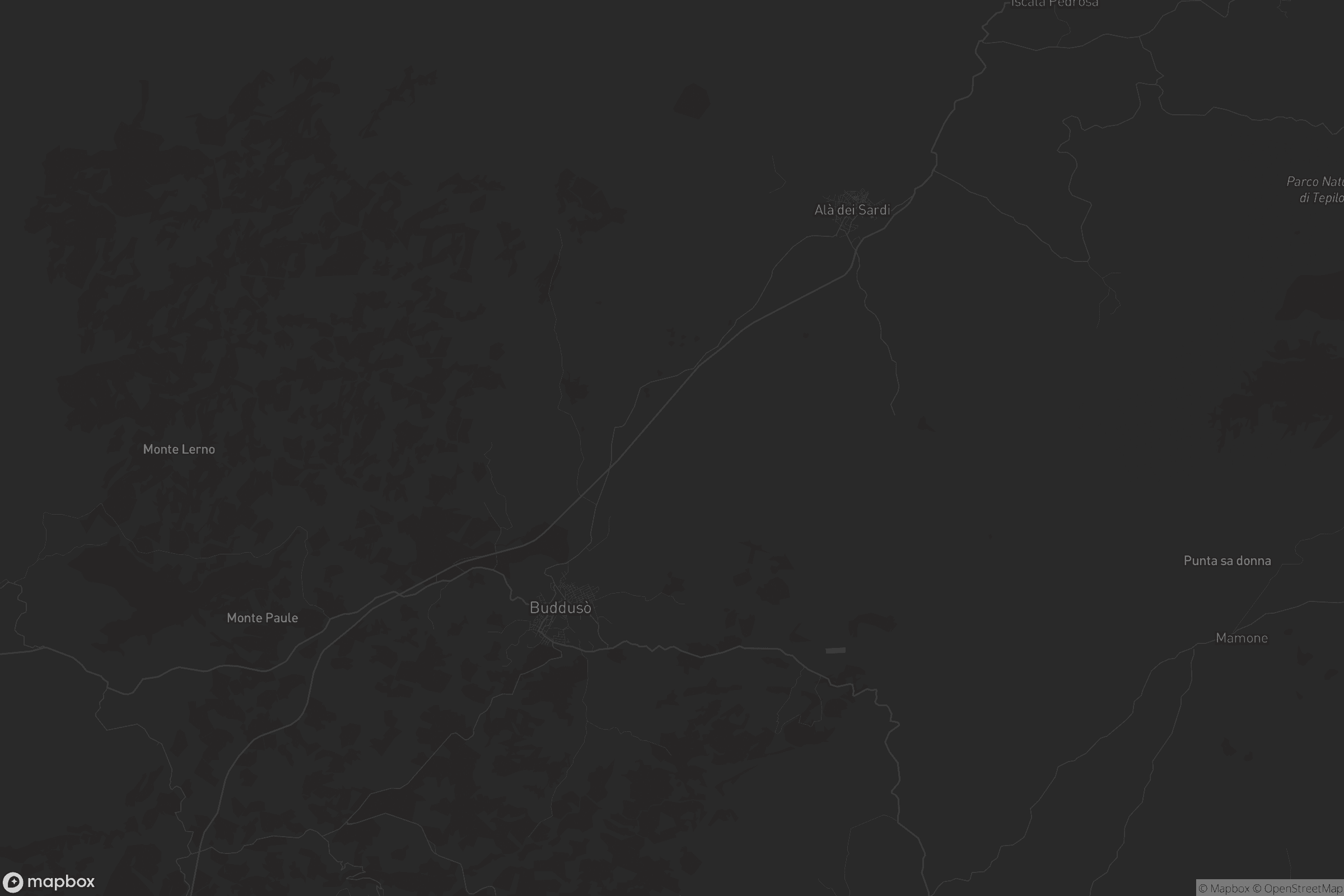 Mappa di Uddusò/Buddusò