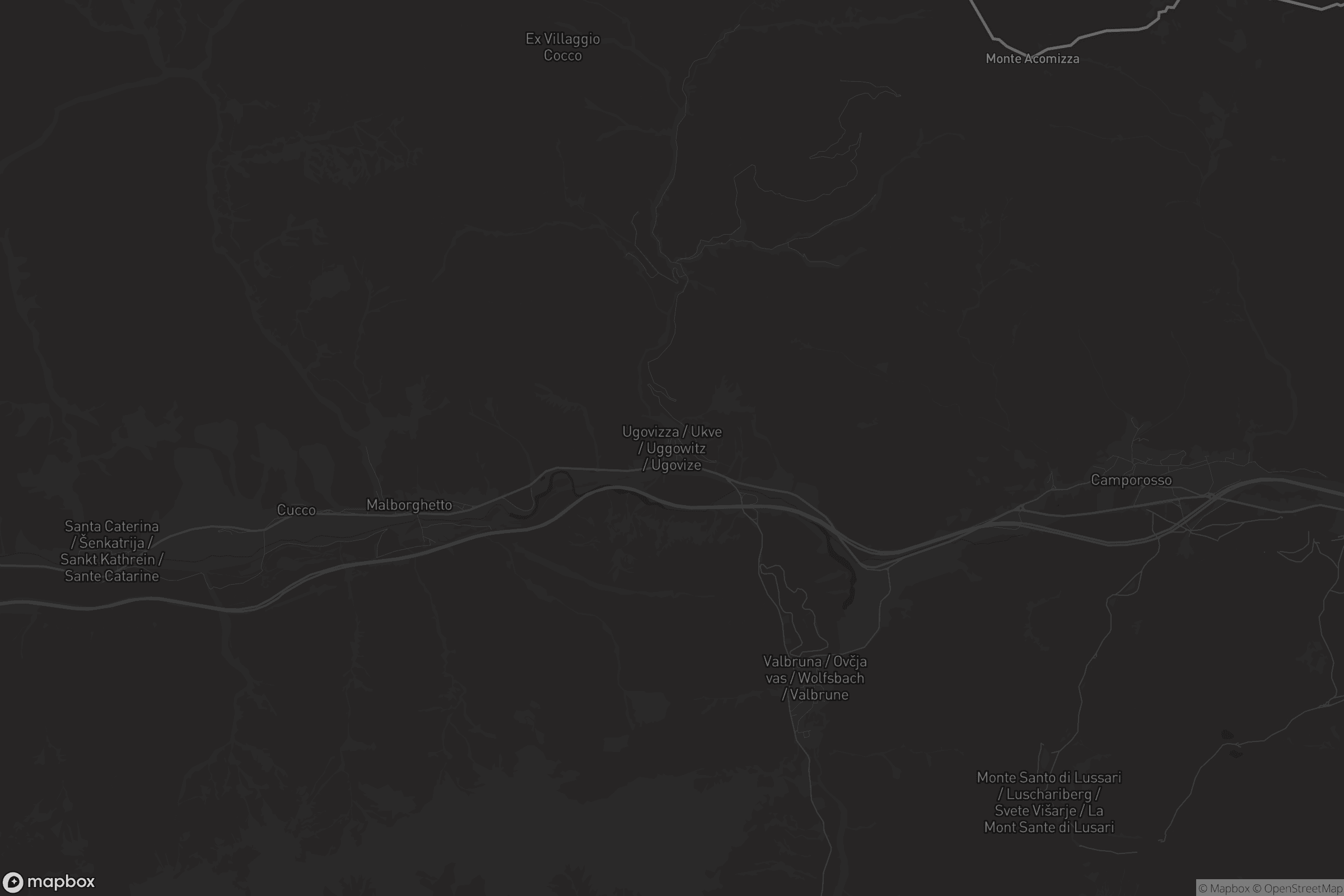 Mappa di Ugovizza / Ukve / Uggowitz / Ugovize