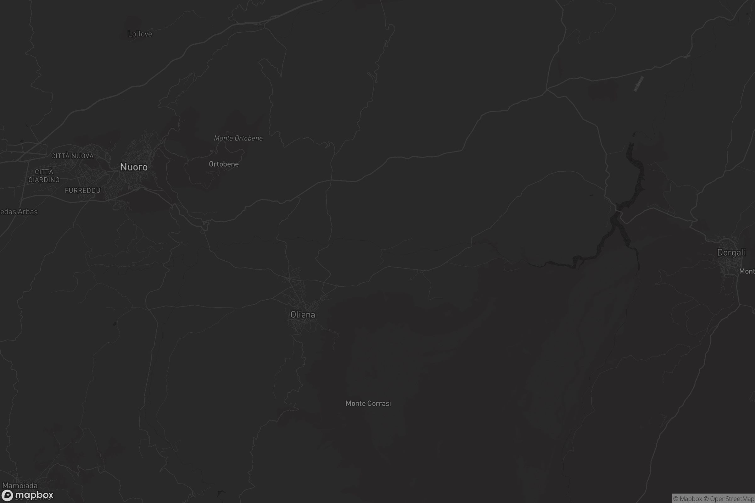 Mappa di Ulìana/Oliena