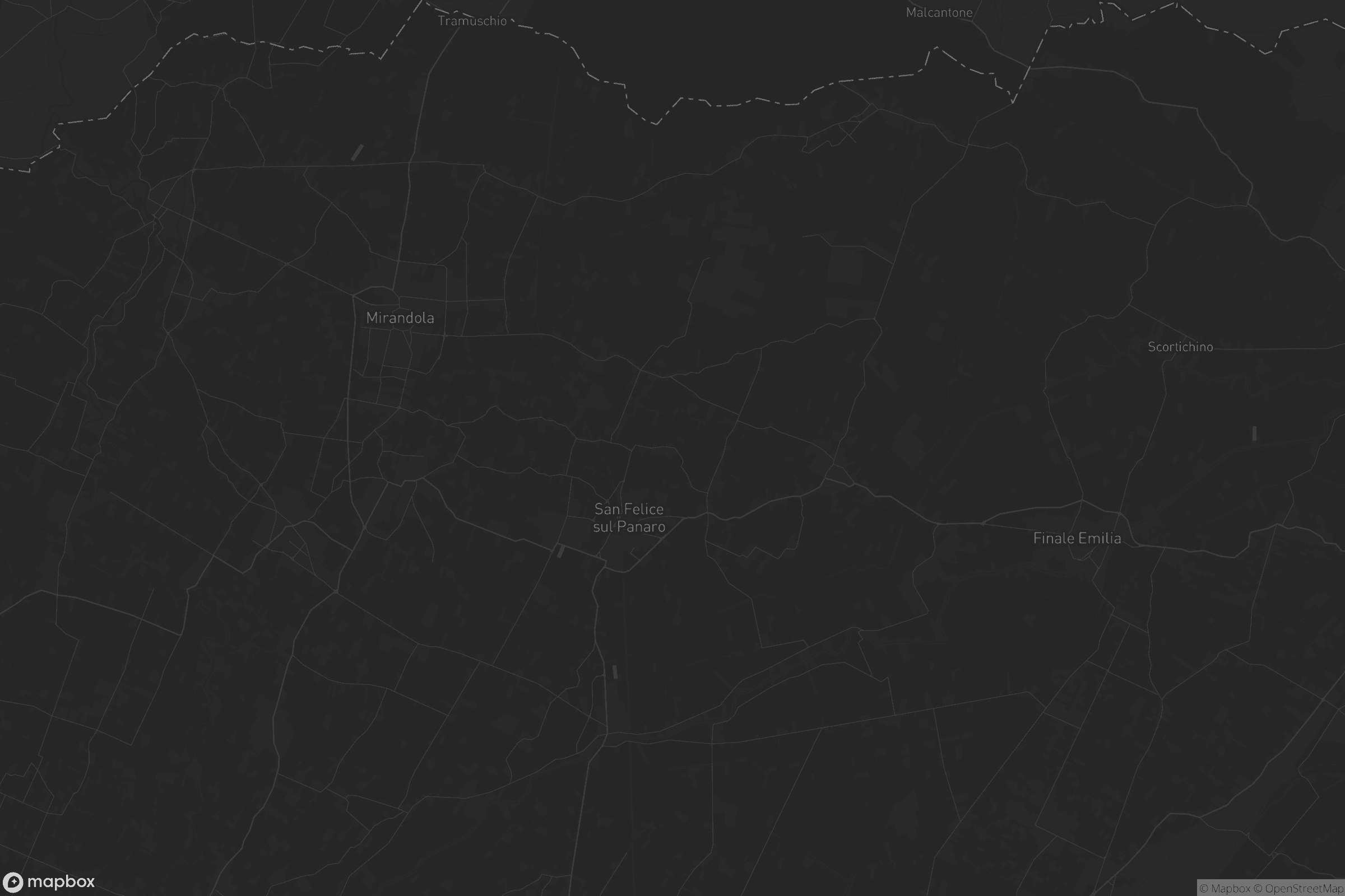 Mappa di Unione Comuni Modenesi Area Nord