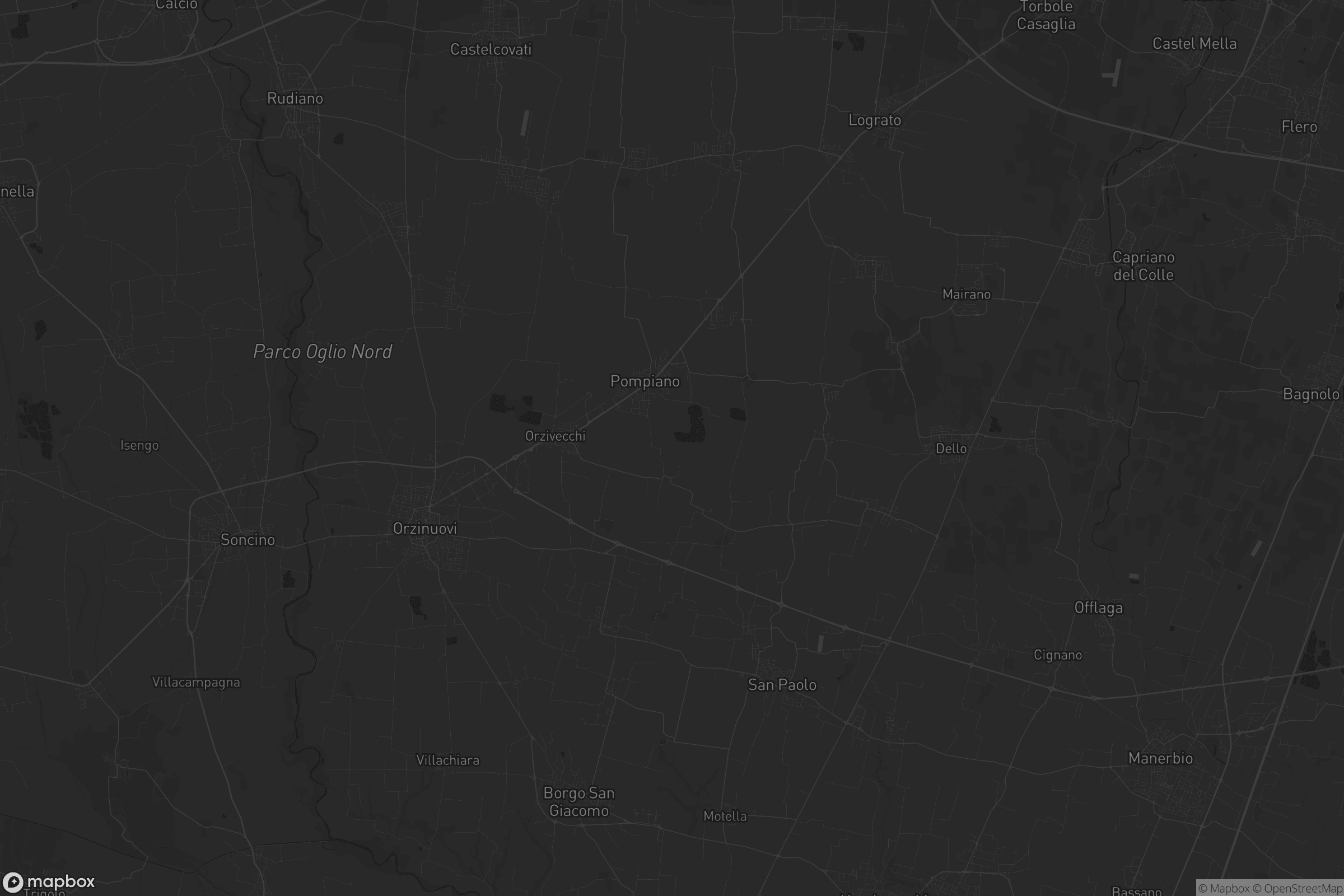 Mappa di Unione dei Comuni Bassa Bresciana Occidentale