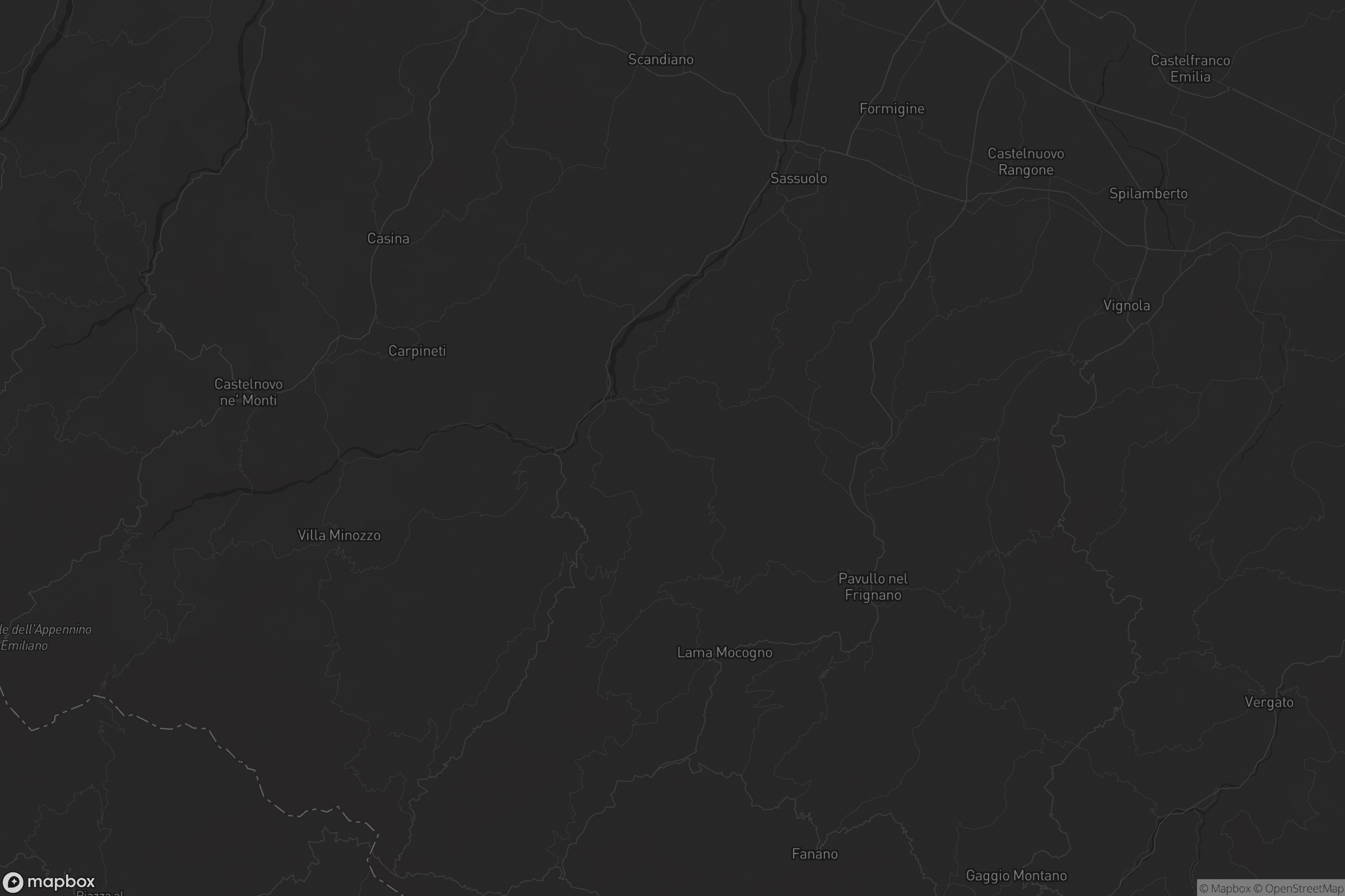 Mappa di Unione dei comuni del Distretto Ceramico