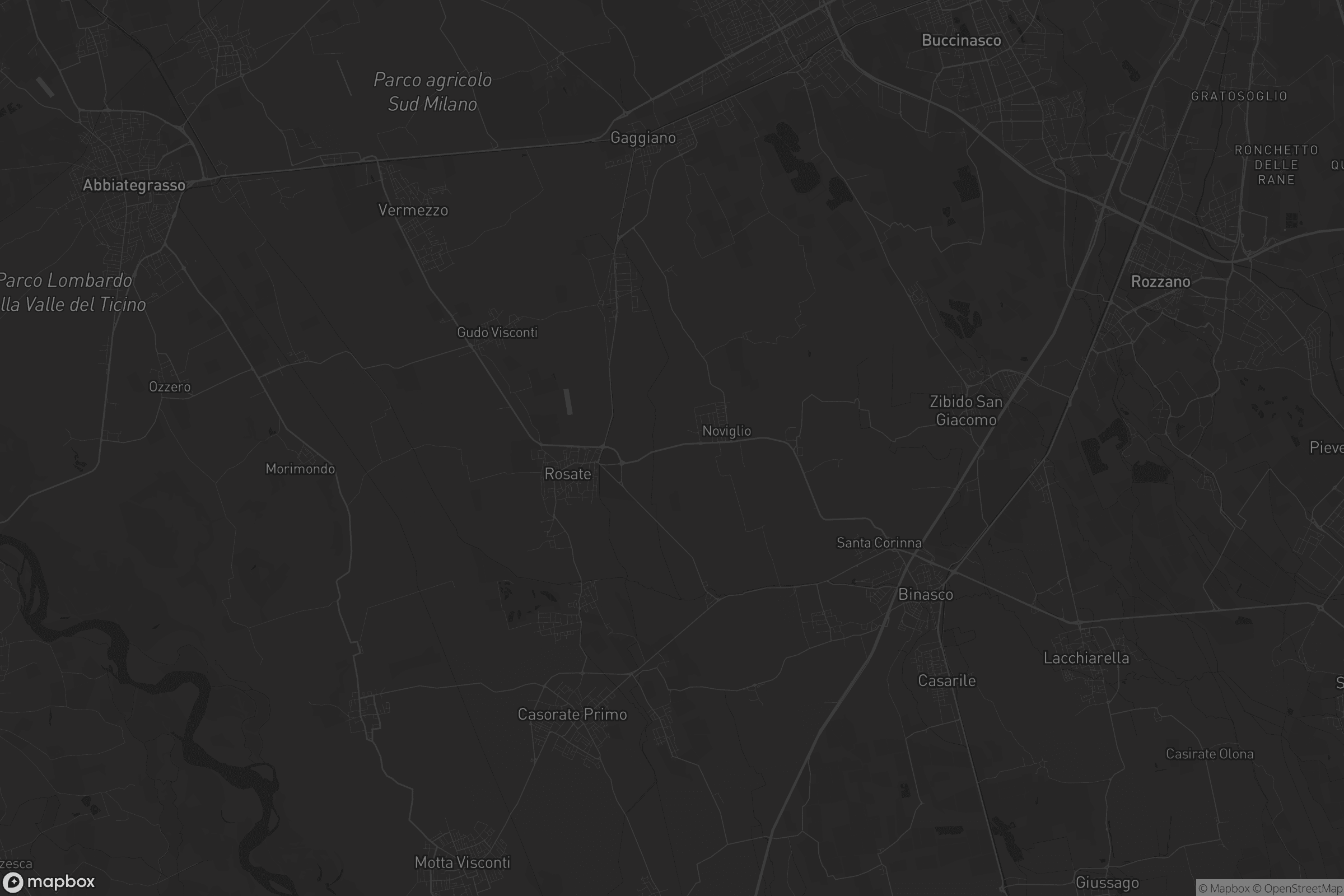 Mappa di Unione dei Comuni I Fontanili