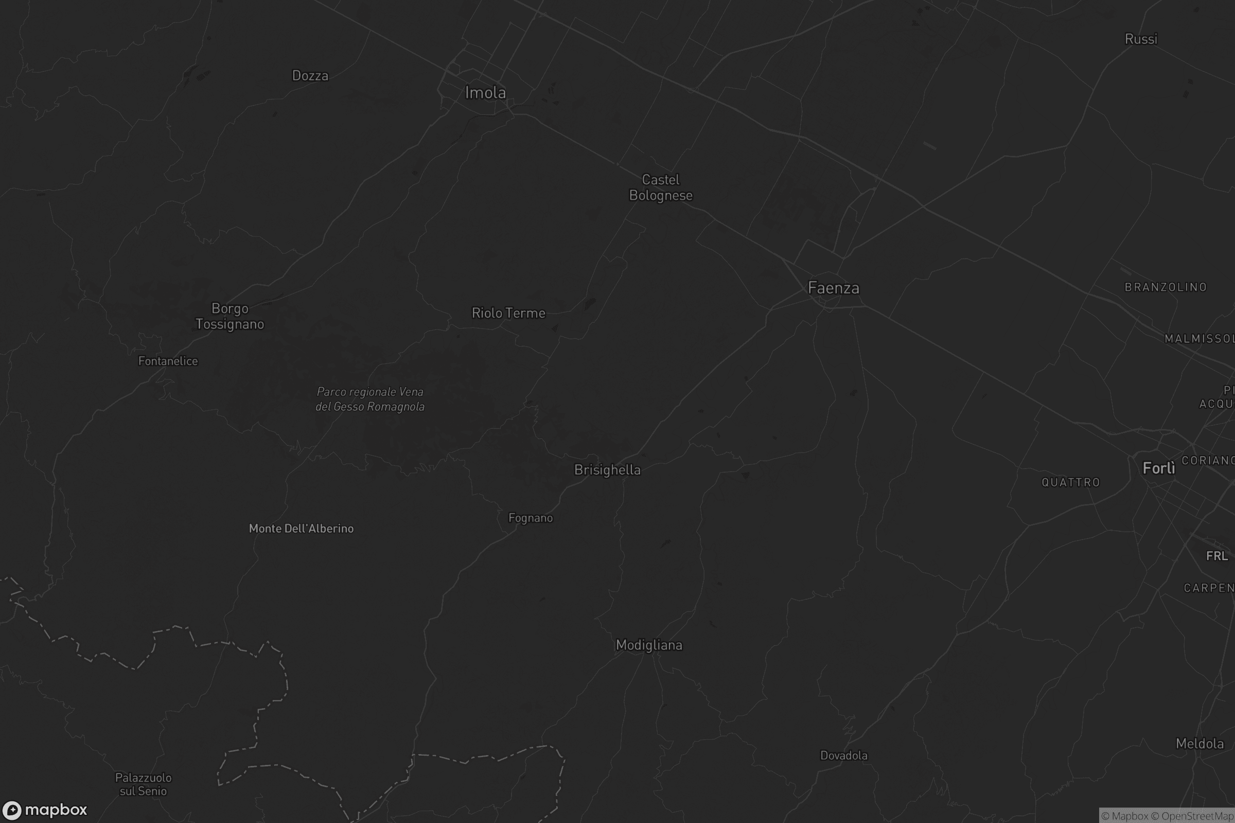 Mappa di Unione della Romagna Faentina