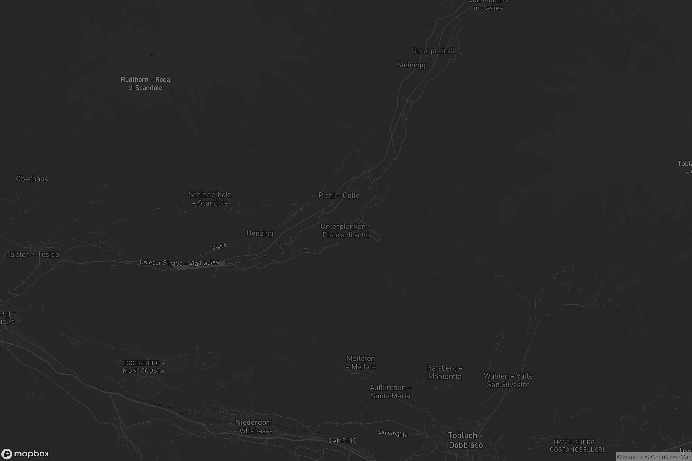 Mappa di Unterplanken - Planca di sotto