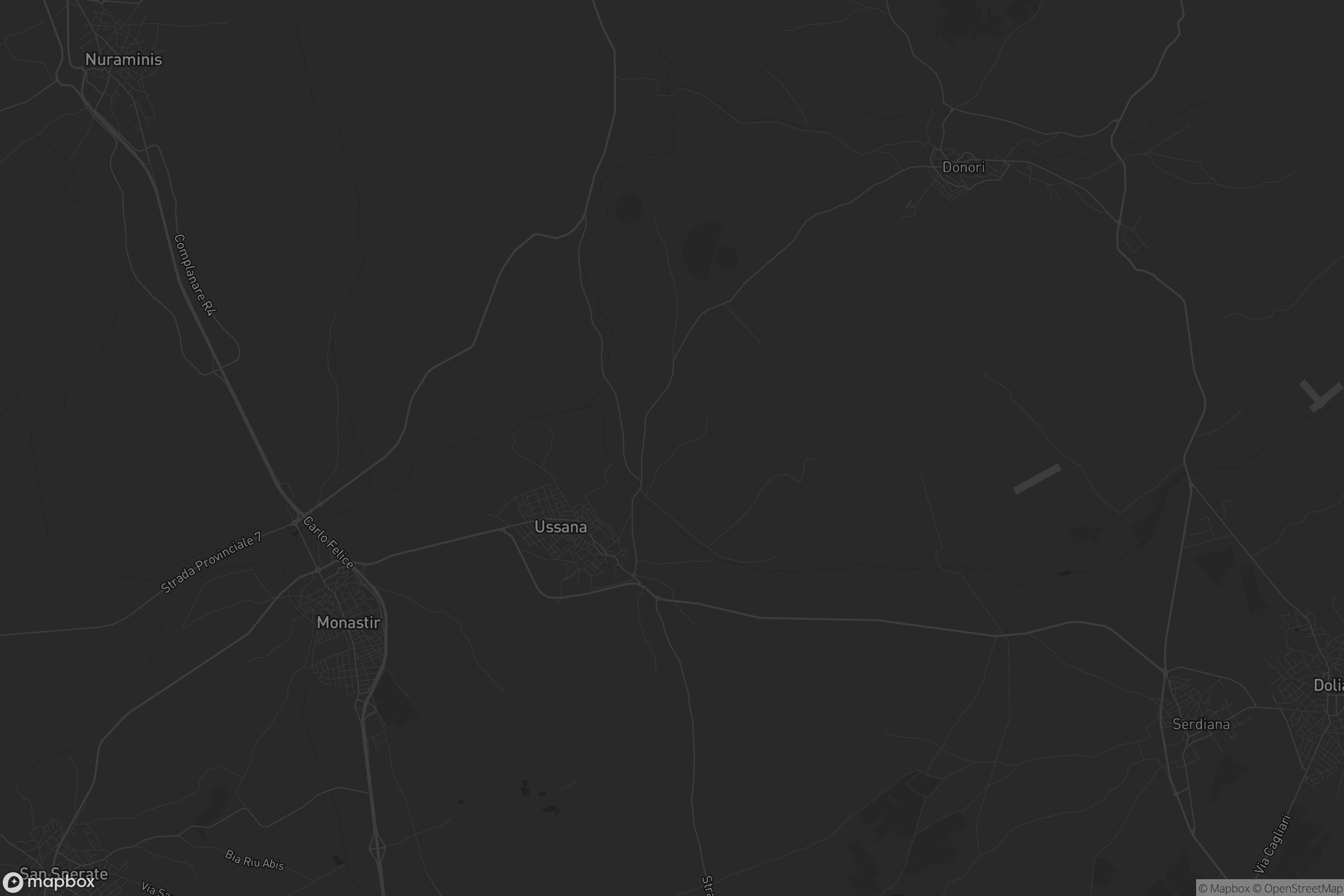 Mappa di Ùssana/Ussana