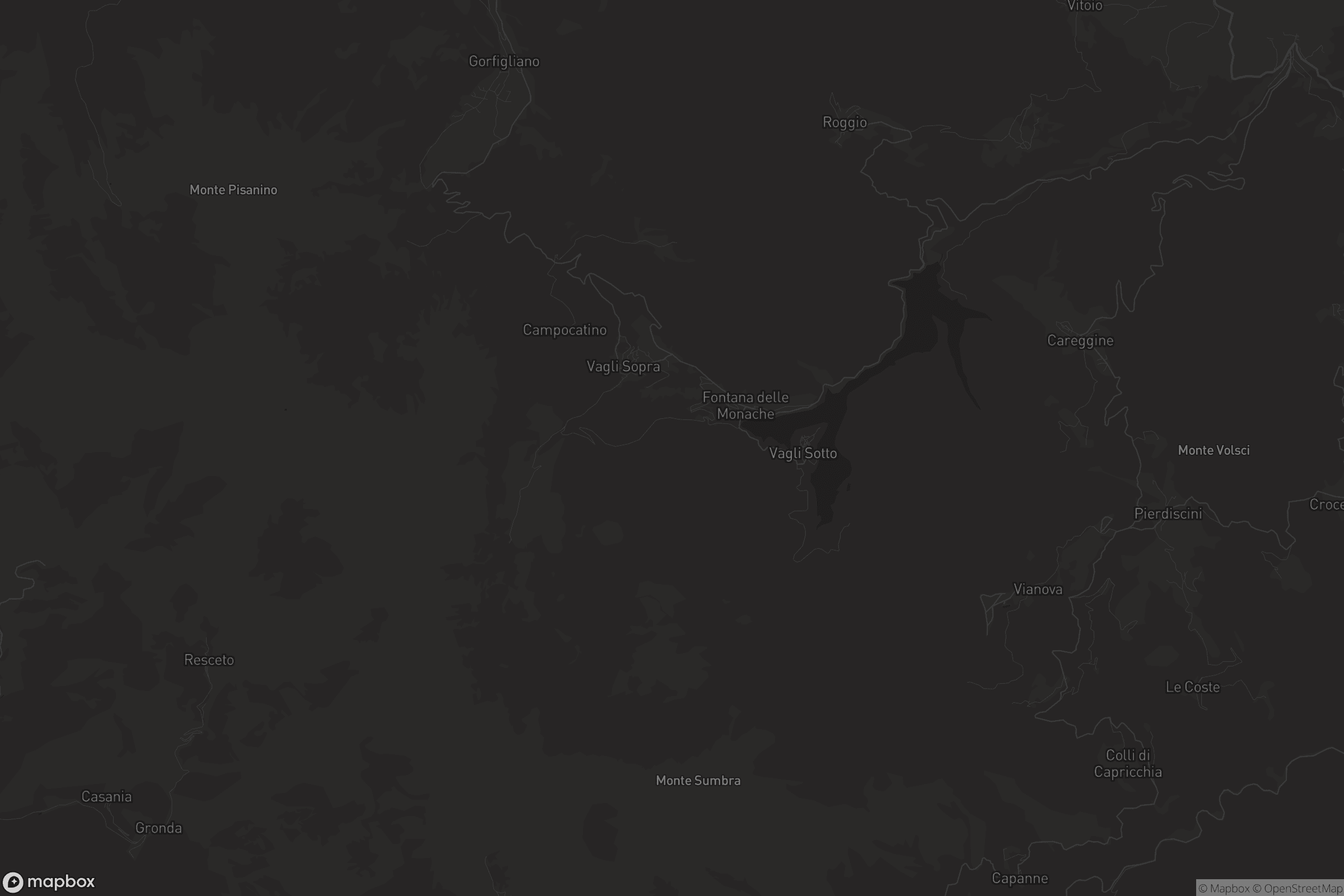 Mappa di Vagli Sotto