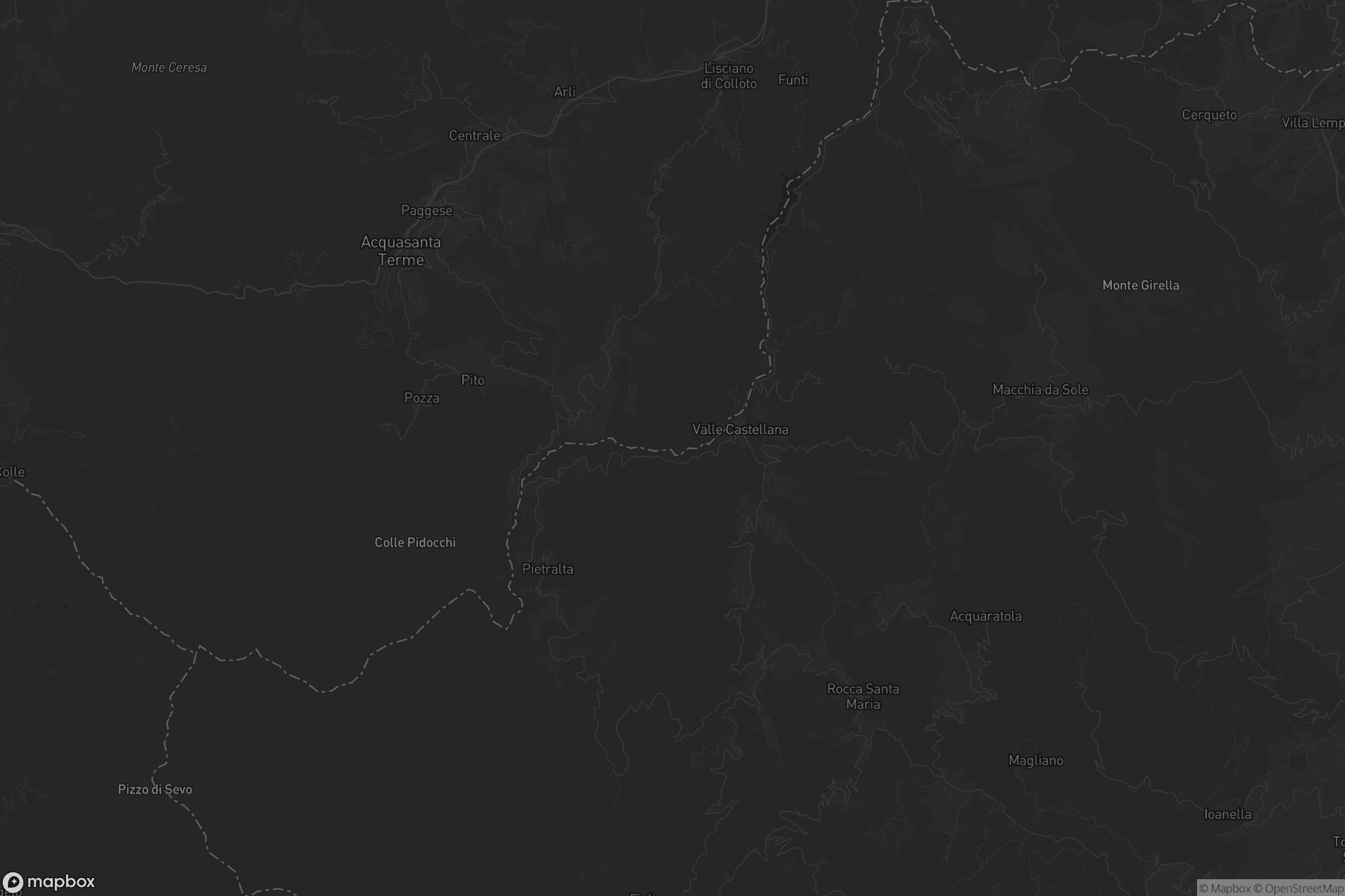 Mappa di Valle Castellana