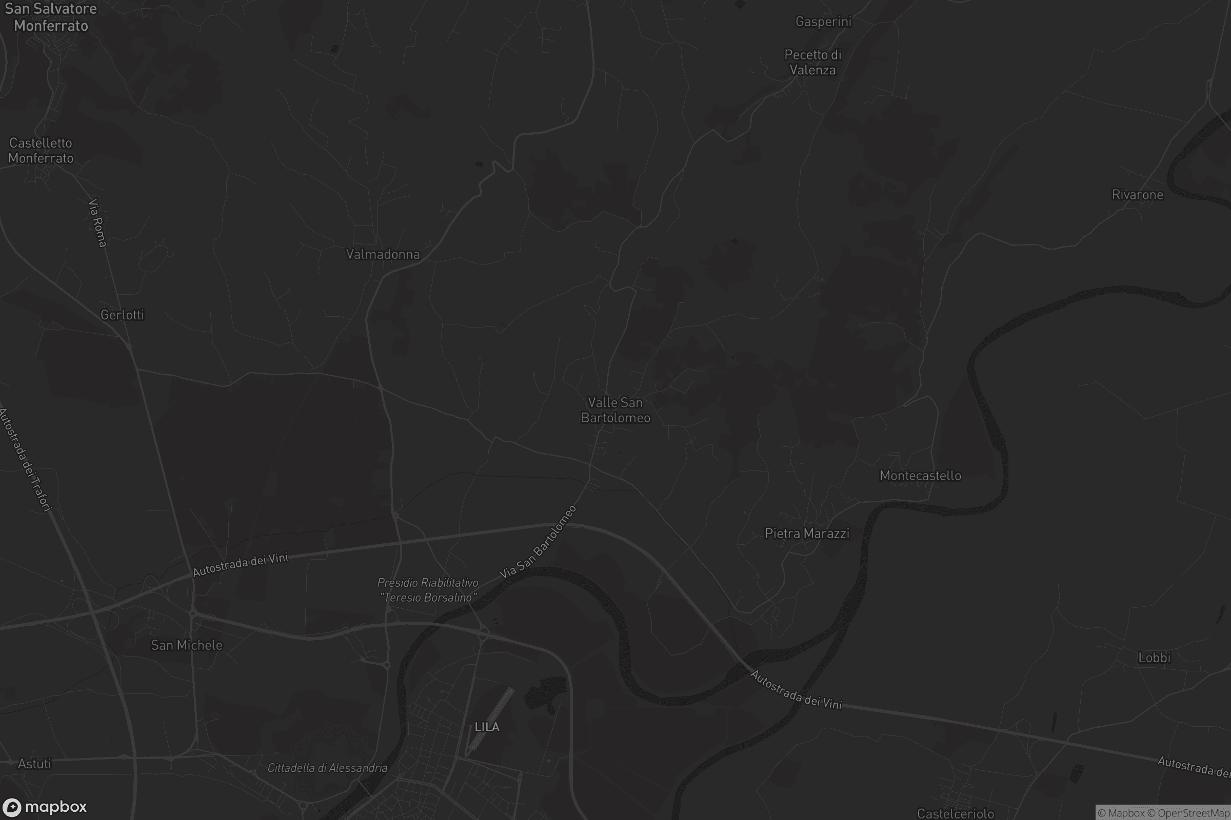 Mappa di Valle San Bartolomeo