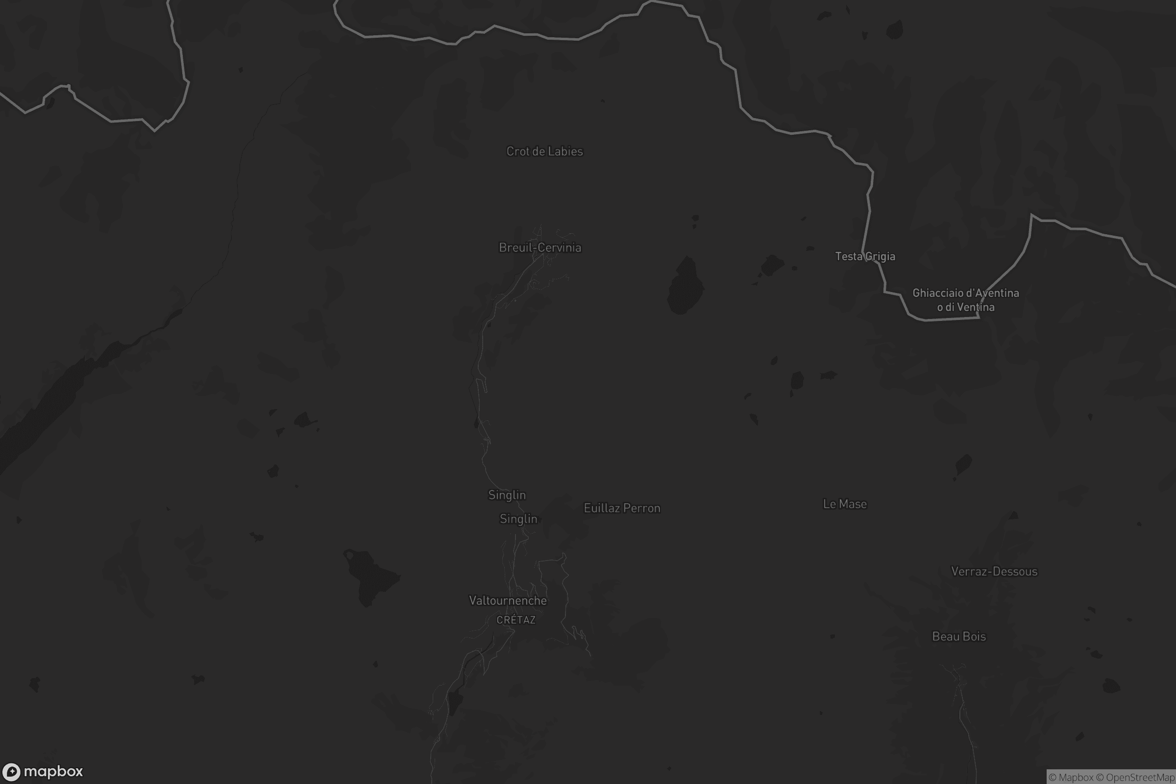 Mappa di Valtournenche