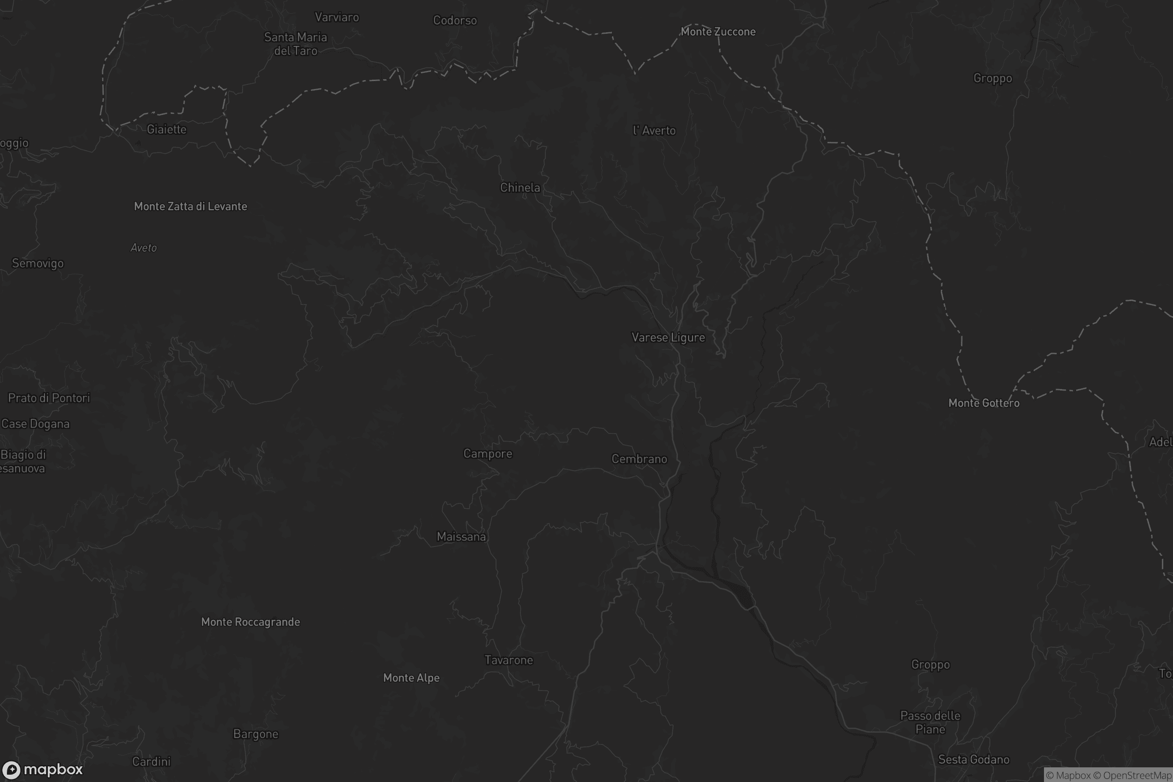 Mappa di Varese Ligure