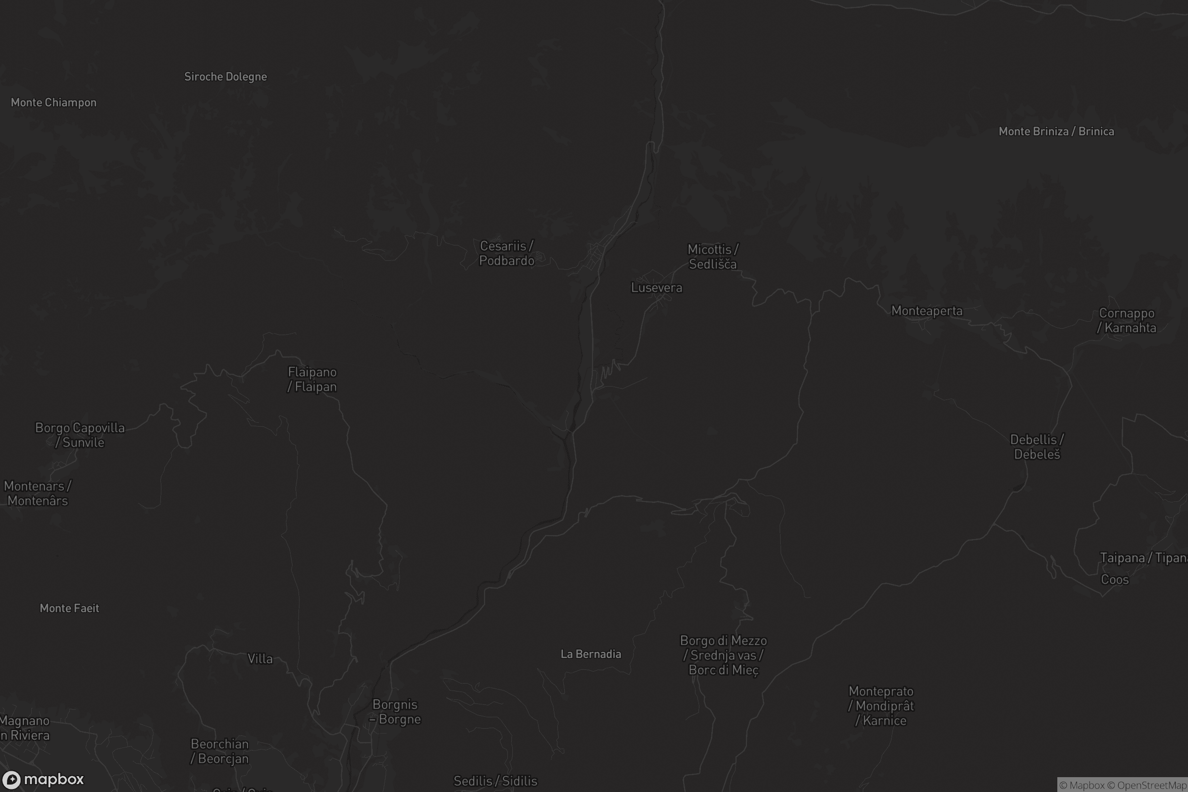 Mappa di Vedronza / Njivica