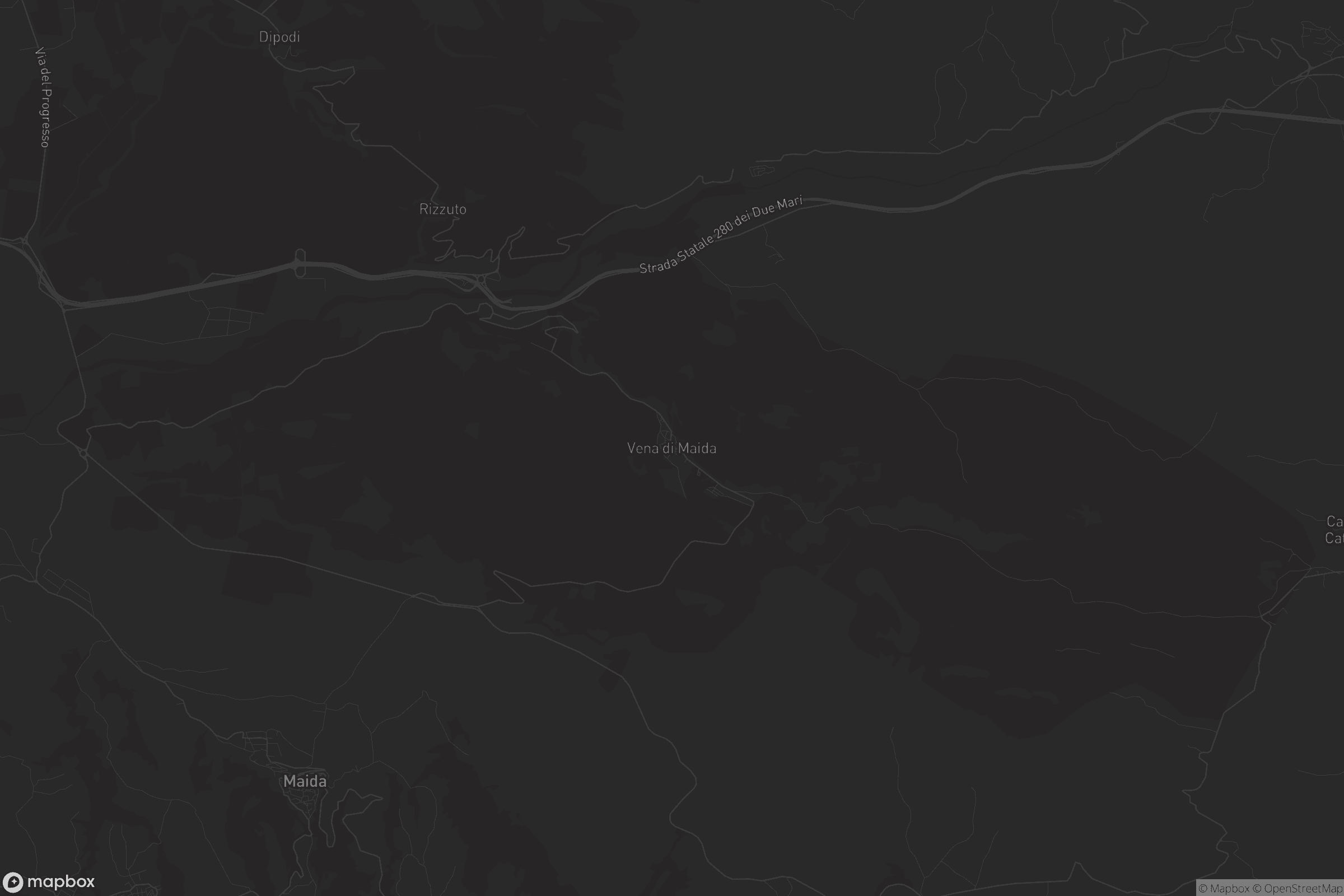 Mappa di Vena di Maida