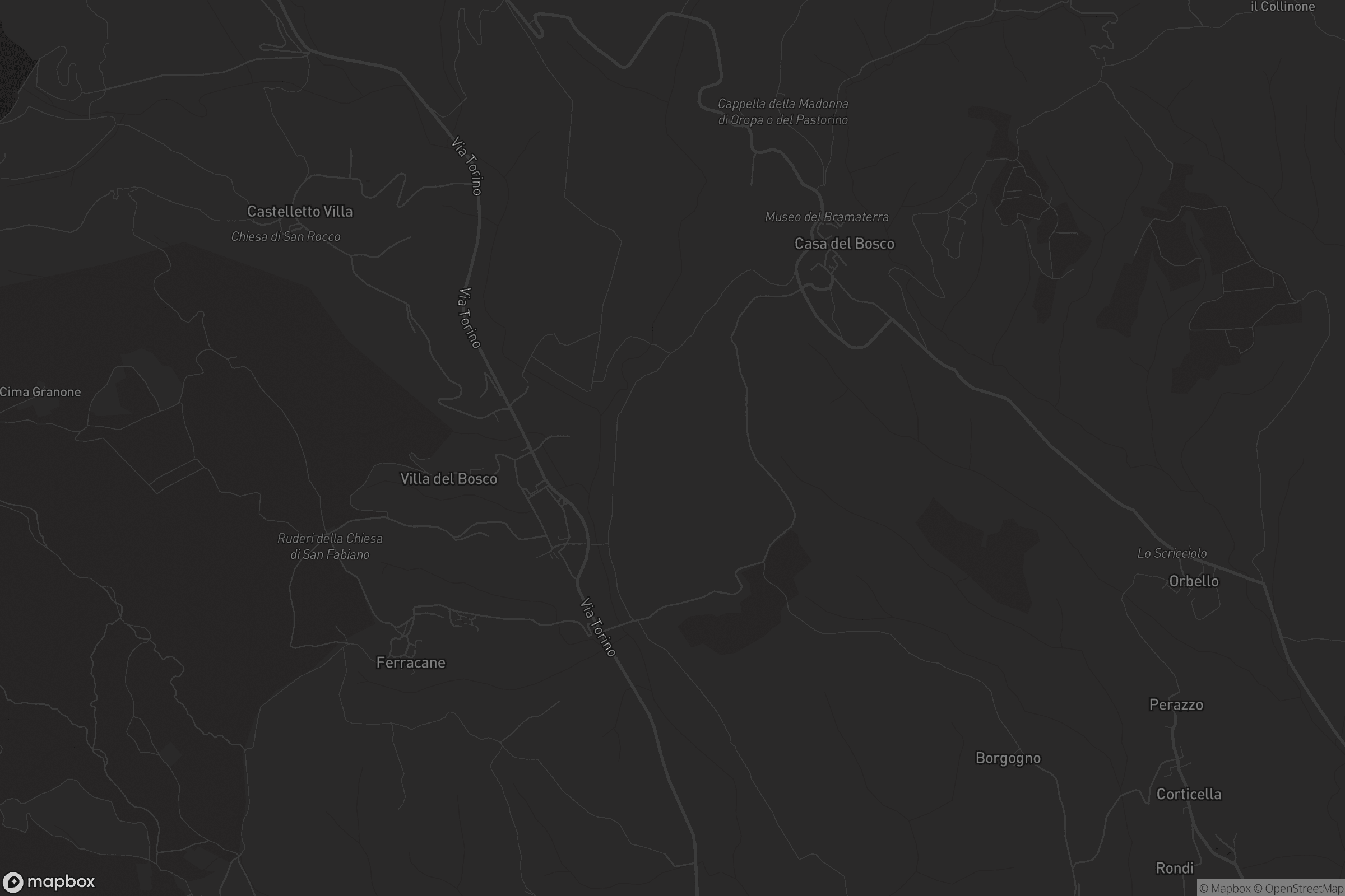 Mappa di Villa del Bosco