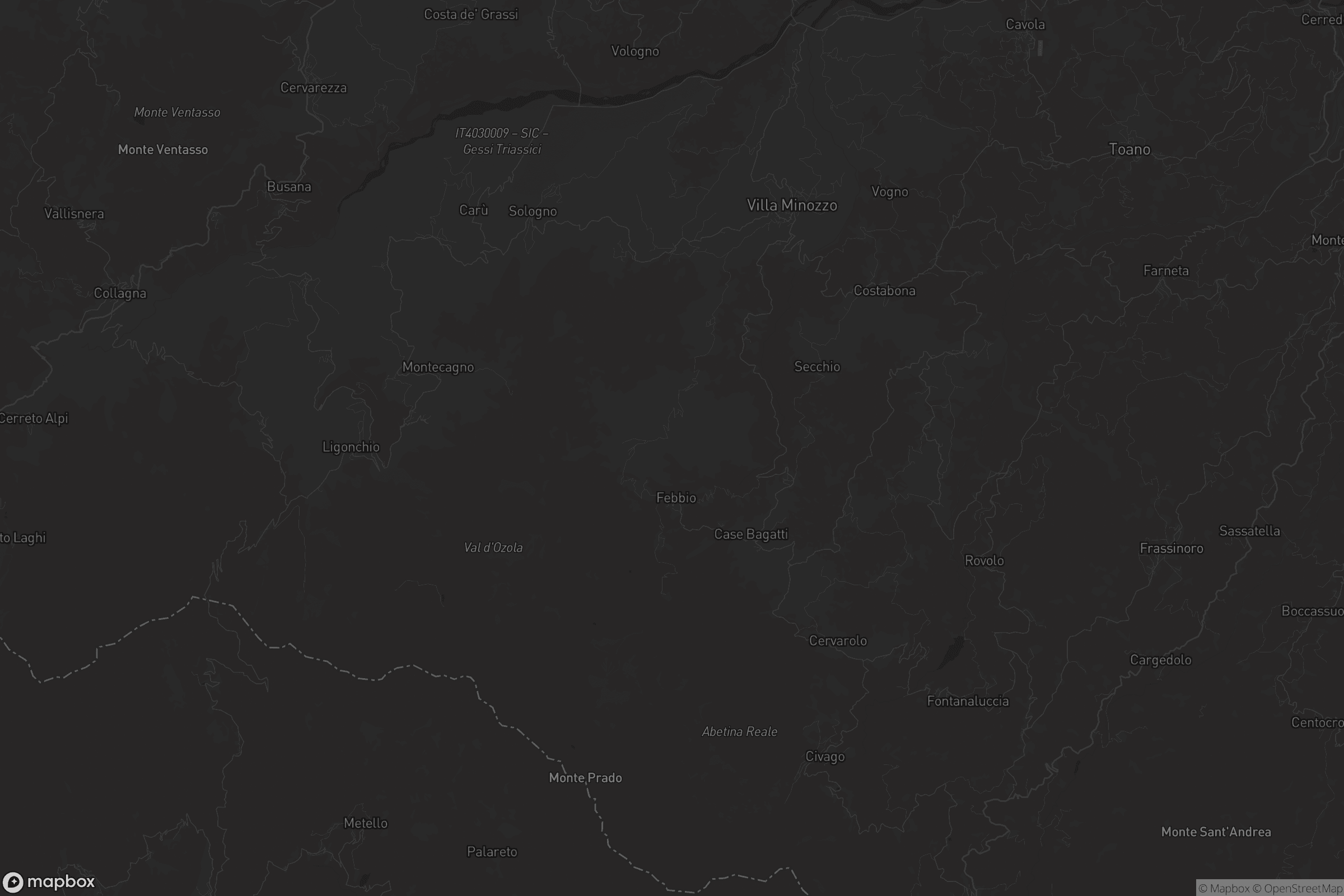 Mappa di Villa Minozzo