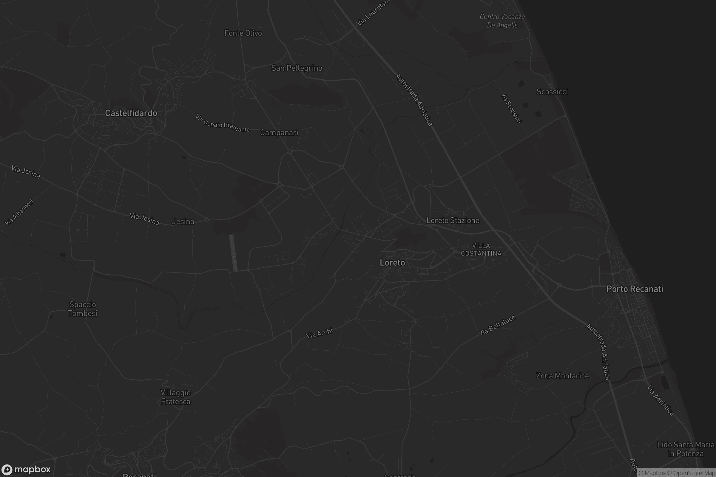 Mappa di Villa Musone