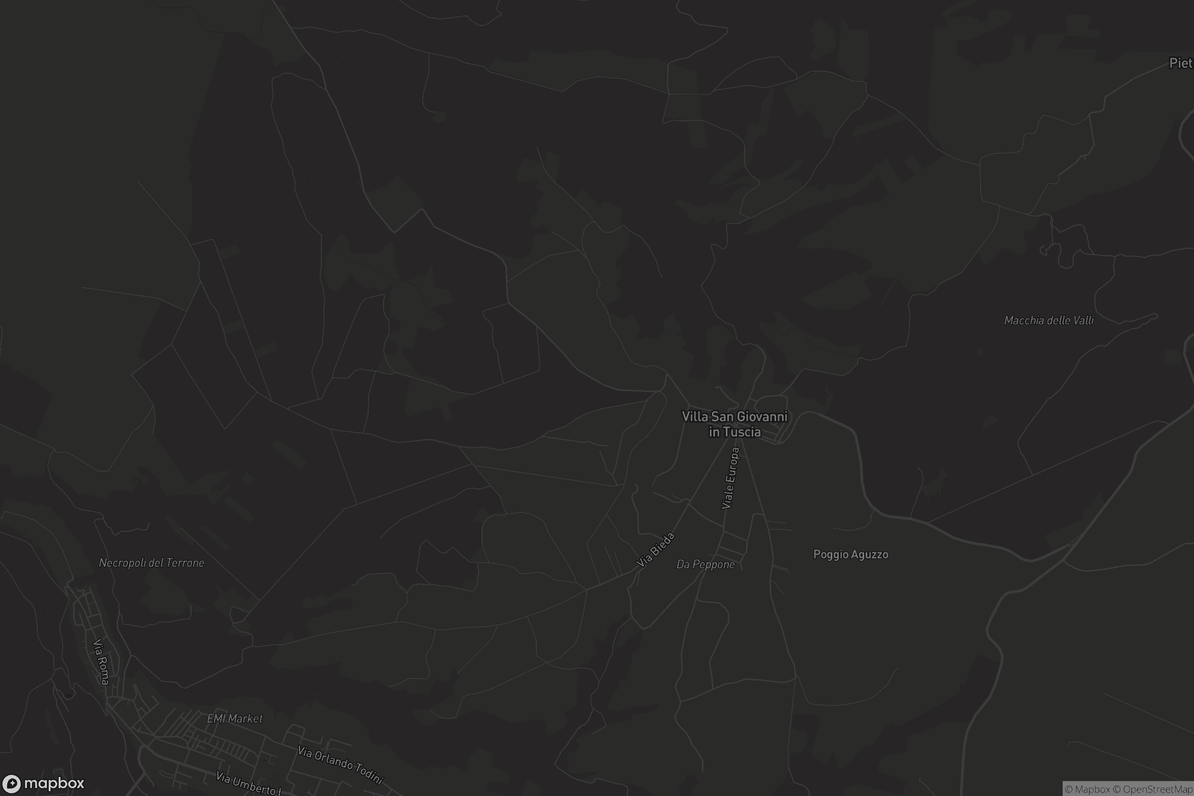 Mappa di Villa San Giovanni in Tuscia