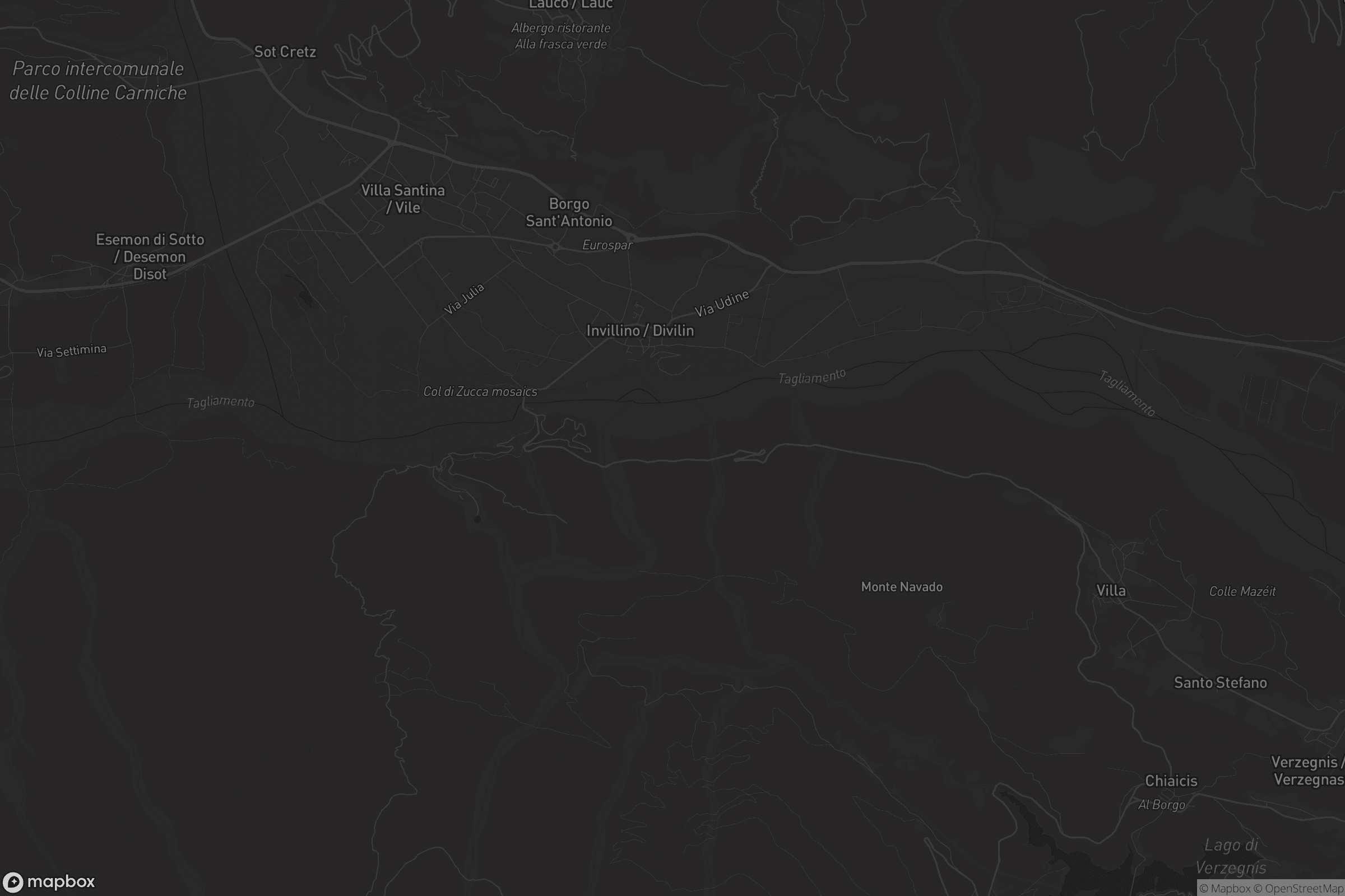 Mappa di Villa Santina / Vile