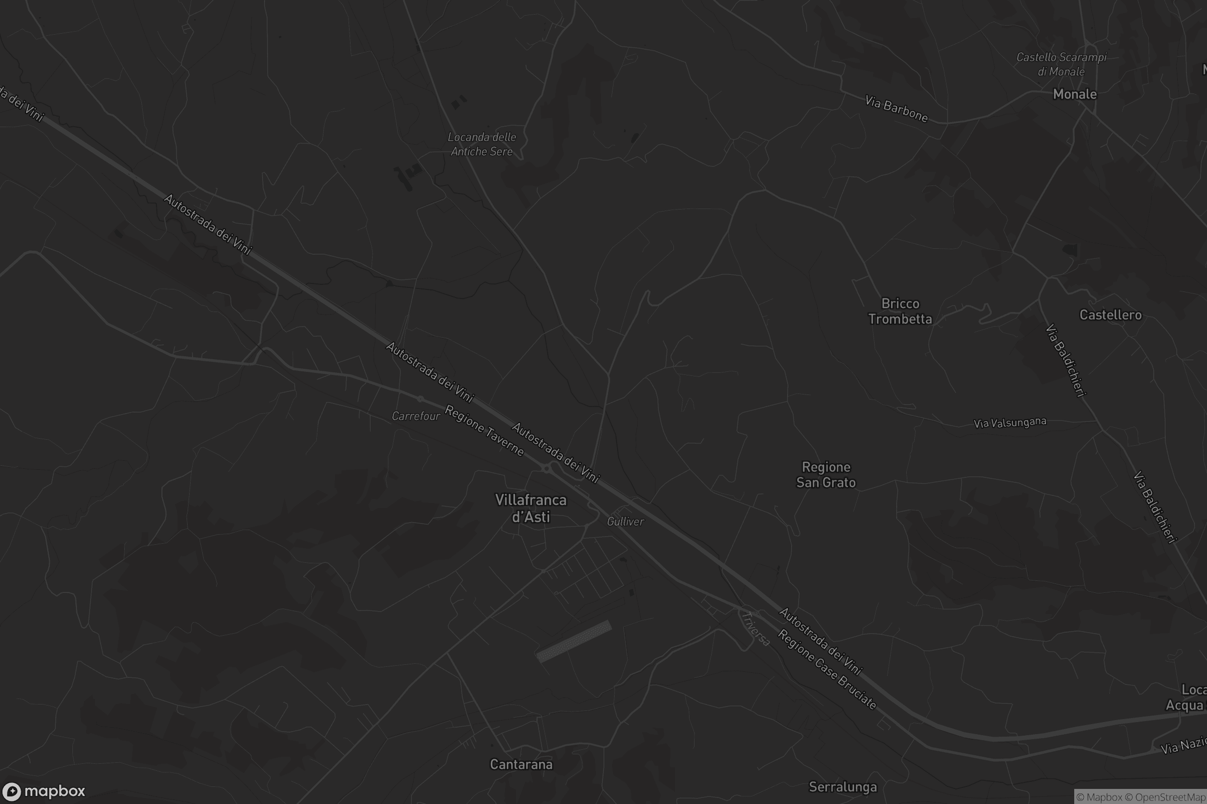 Mappa di Villafranca d'Asti