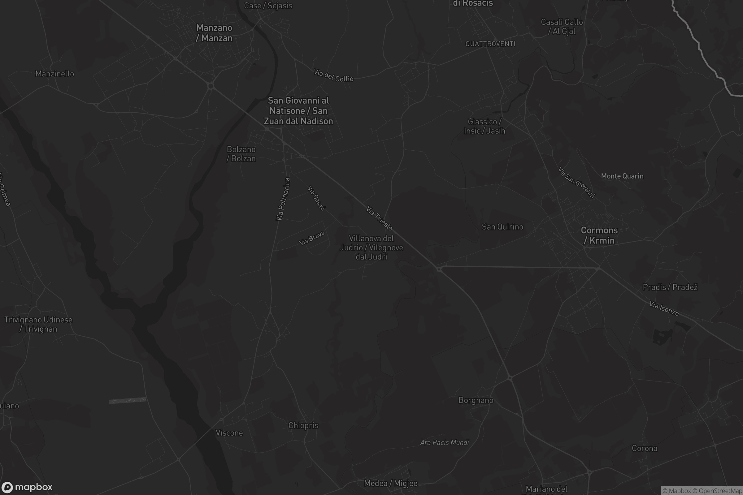 Mappa di Villanova del Judrio / Vilegnove dal Judri