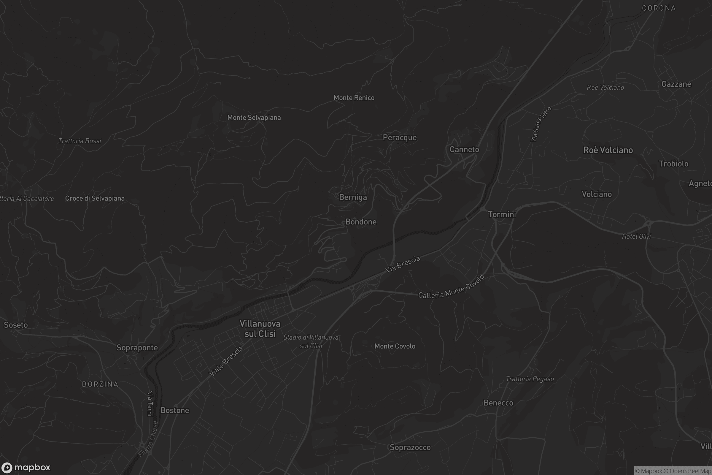 Mappa di Villanuova sul Clisi