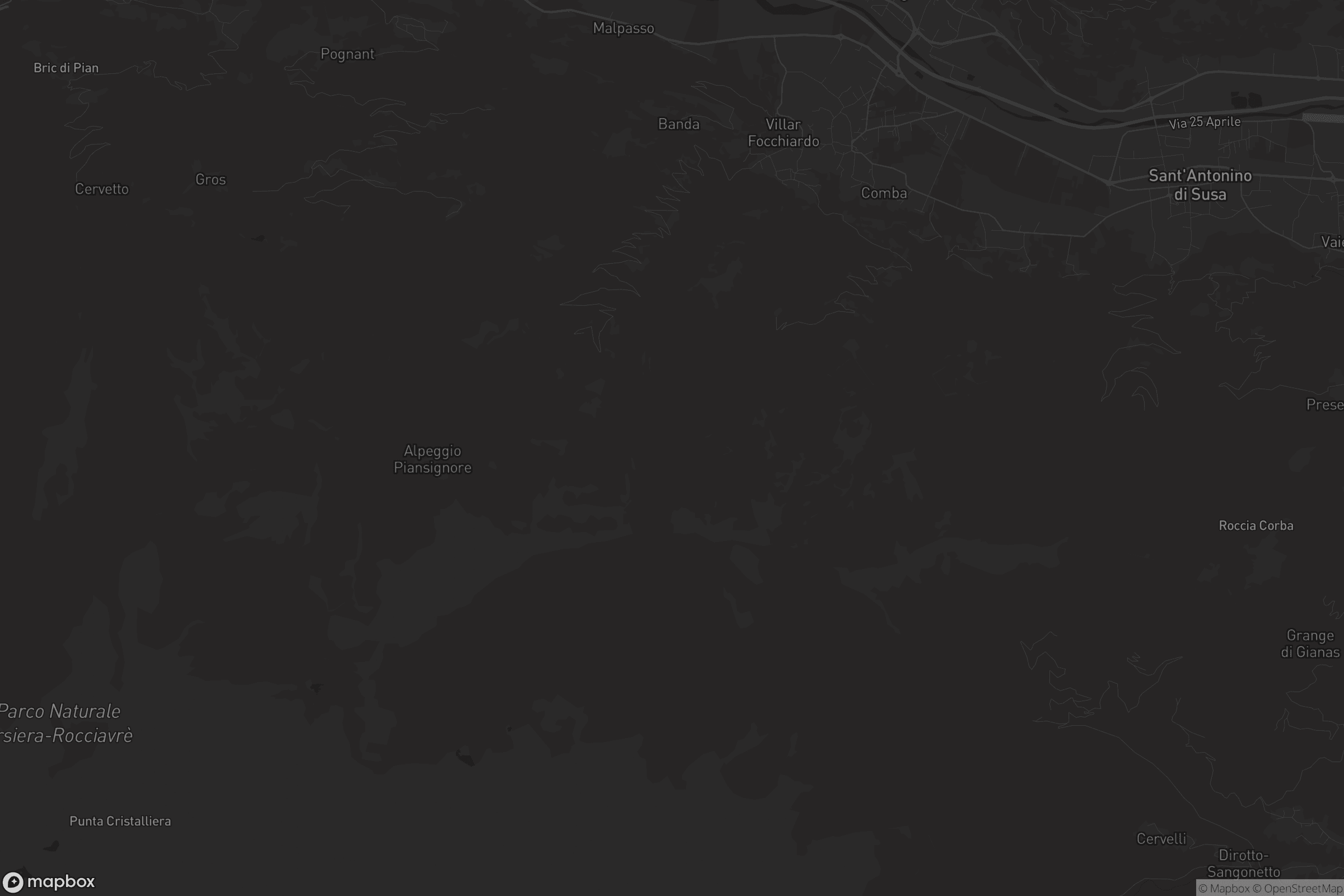 Mappa di Villar Focchiardo