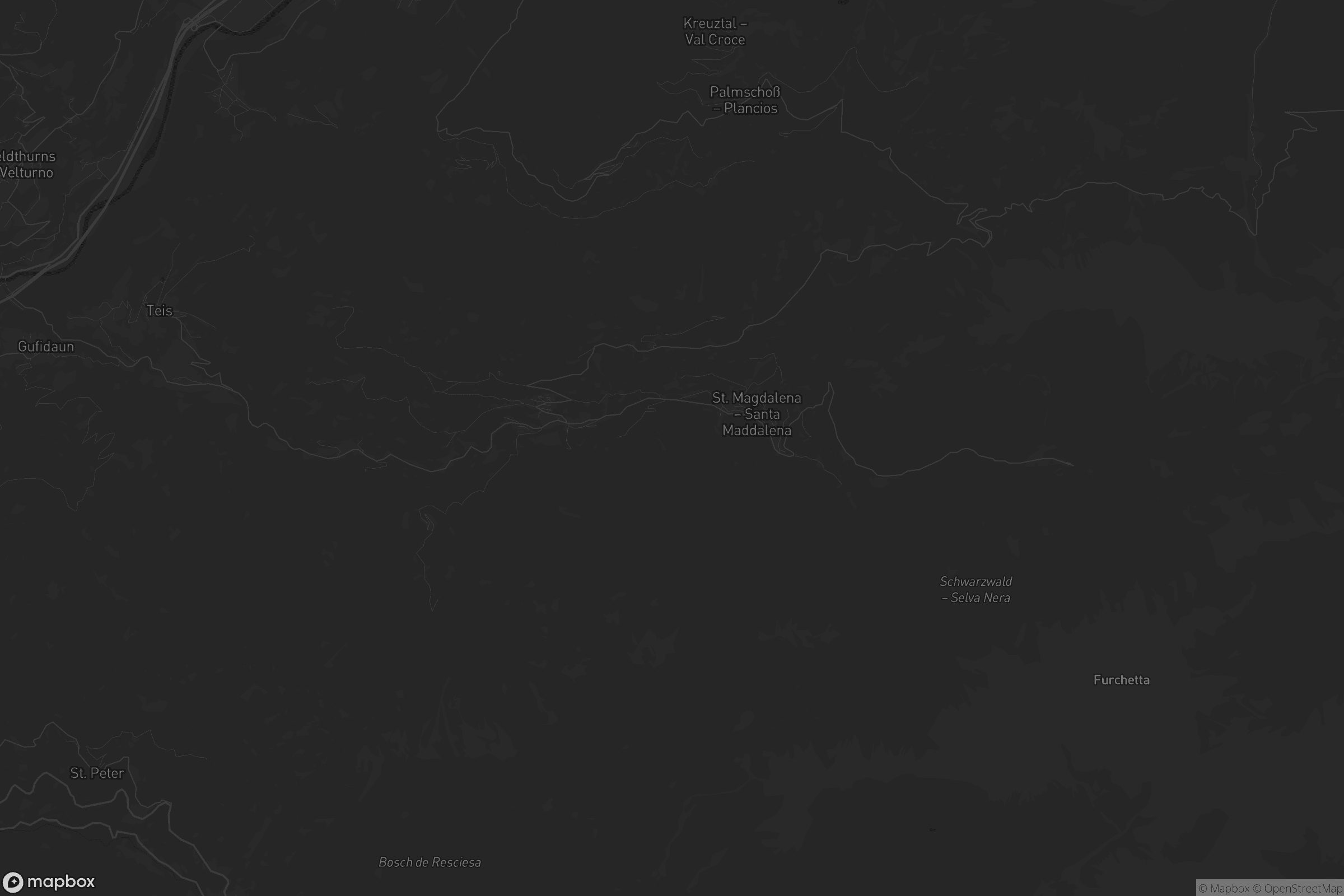 Mappa di Villnöß - Funes