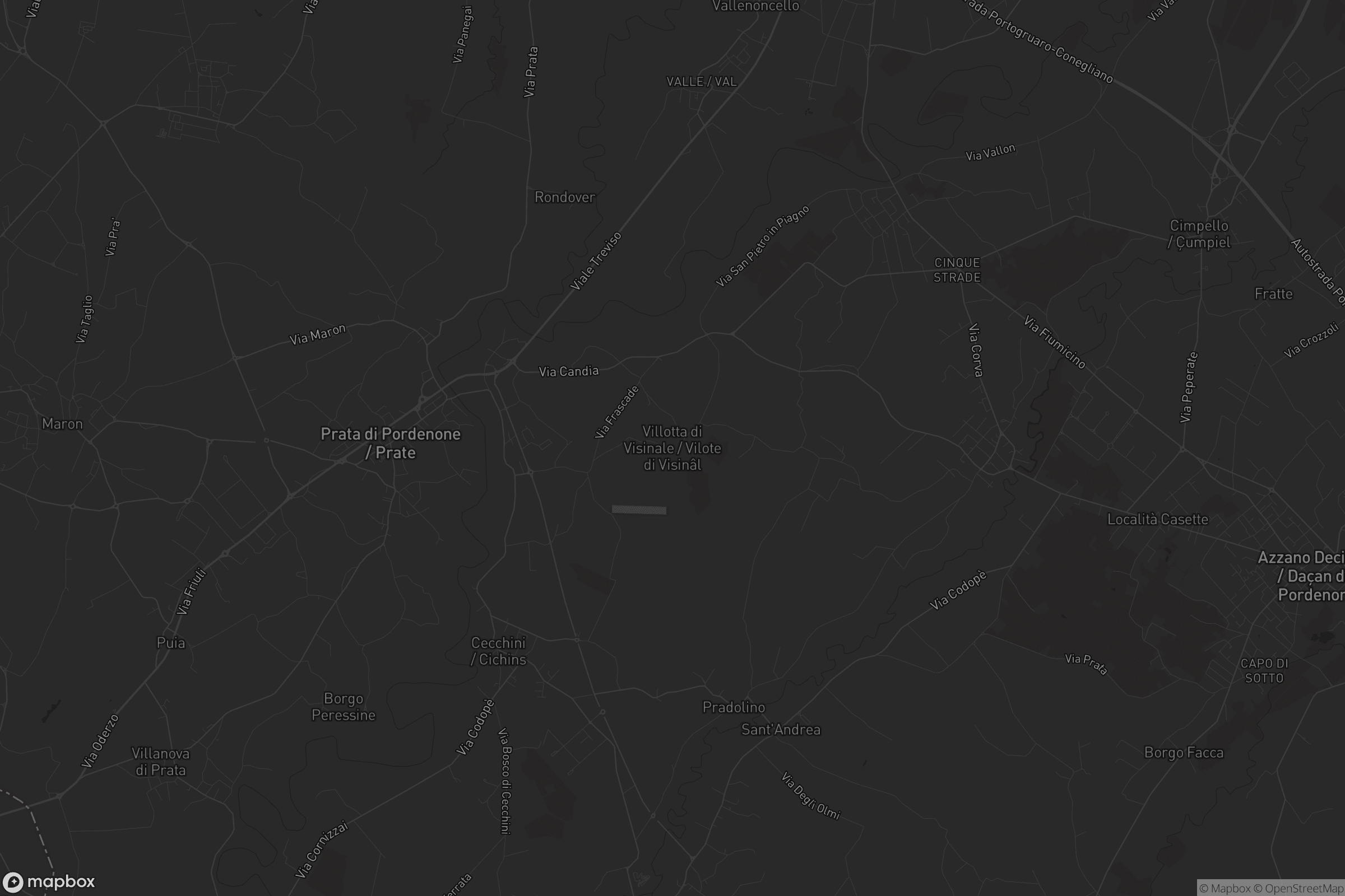 Mappa di Villotta di Visinale / Vilote di Visinâl