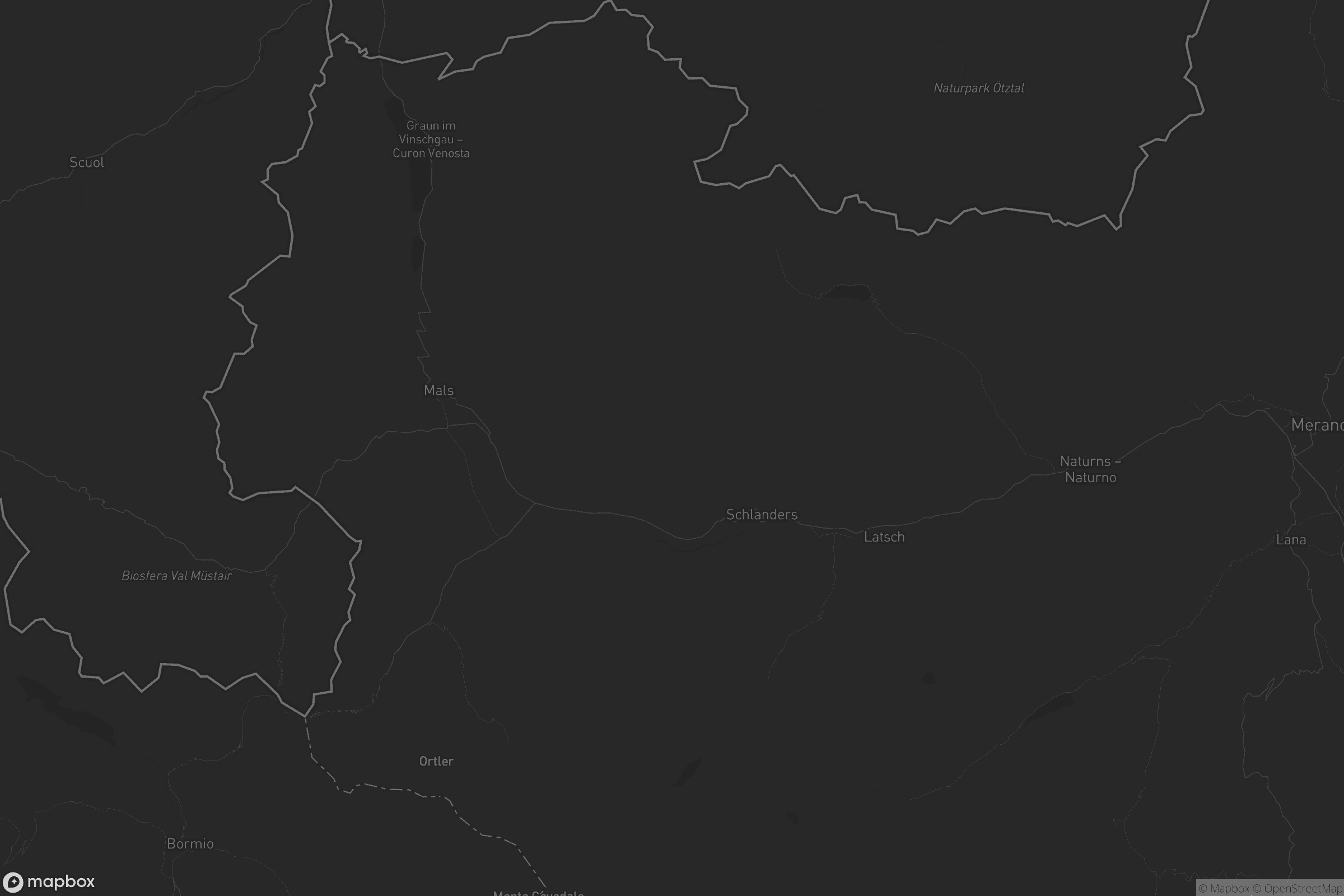 Mappa di Vinschgau - Val Venosta