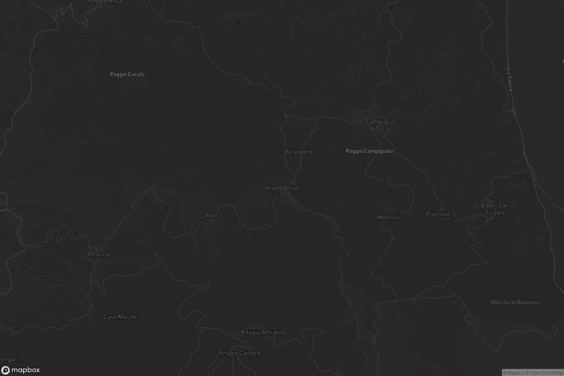 Mappa di Vivo d'Orcia