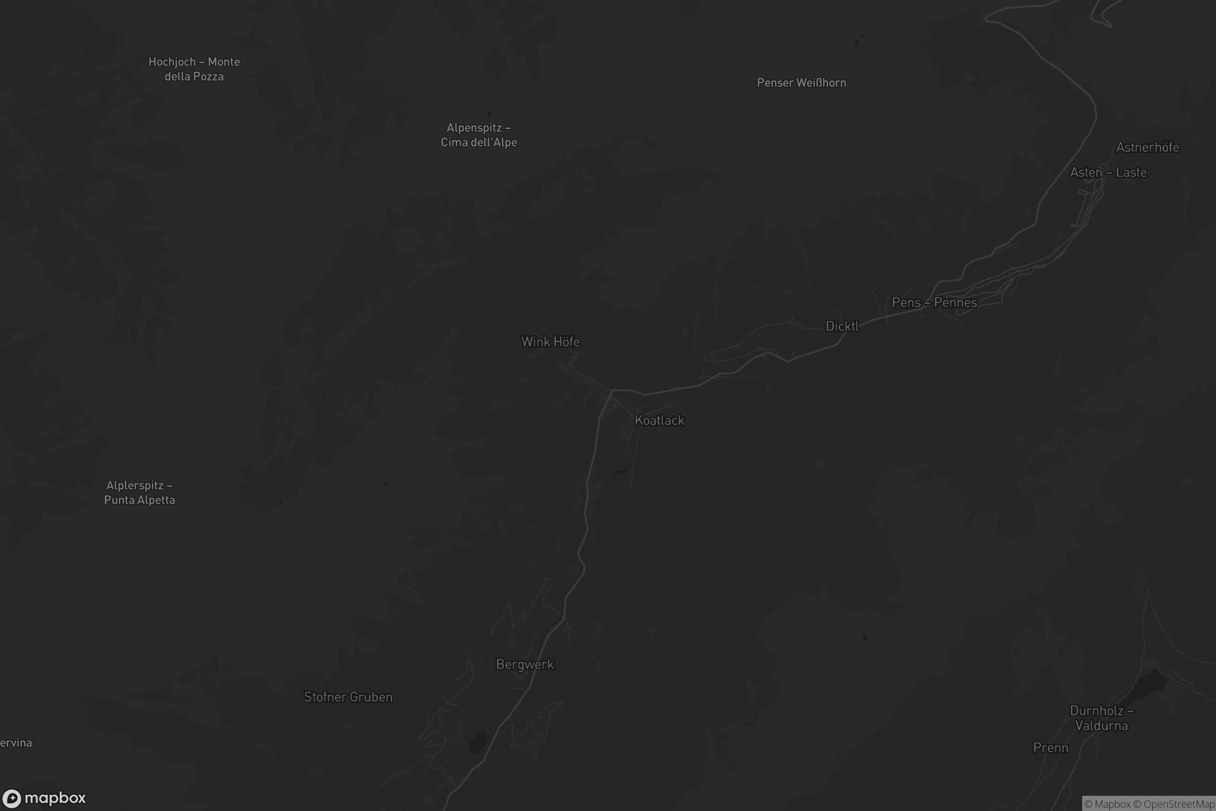 Mappa di Weissenbach - Rio Bianco