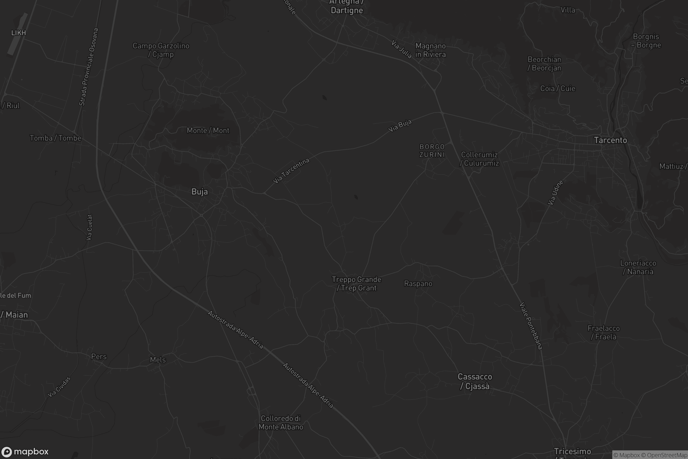 Mappa di Zeglianutto / Zeanut