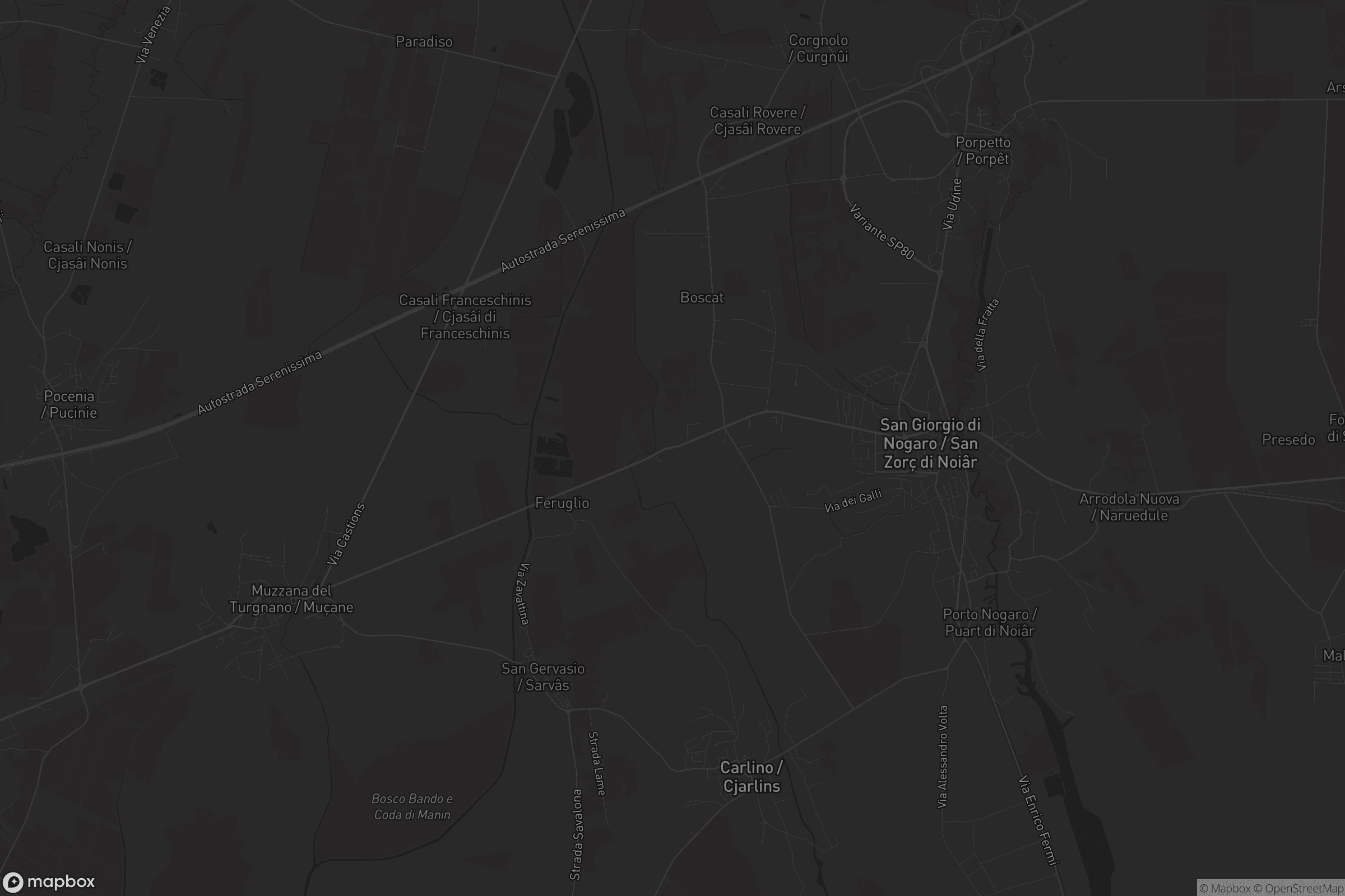 Mappa di Zellina / Ziline