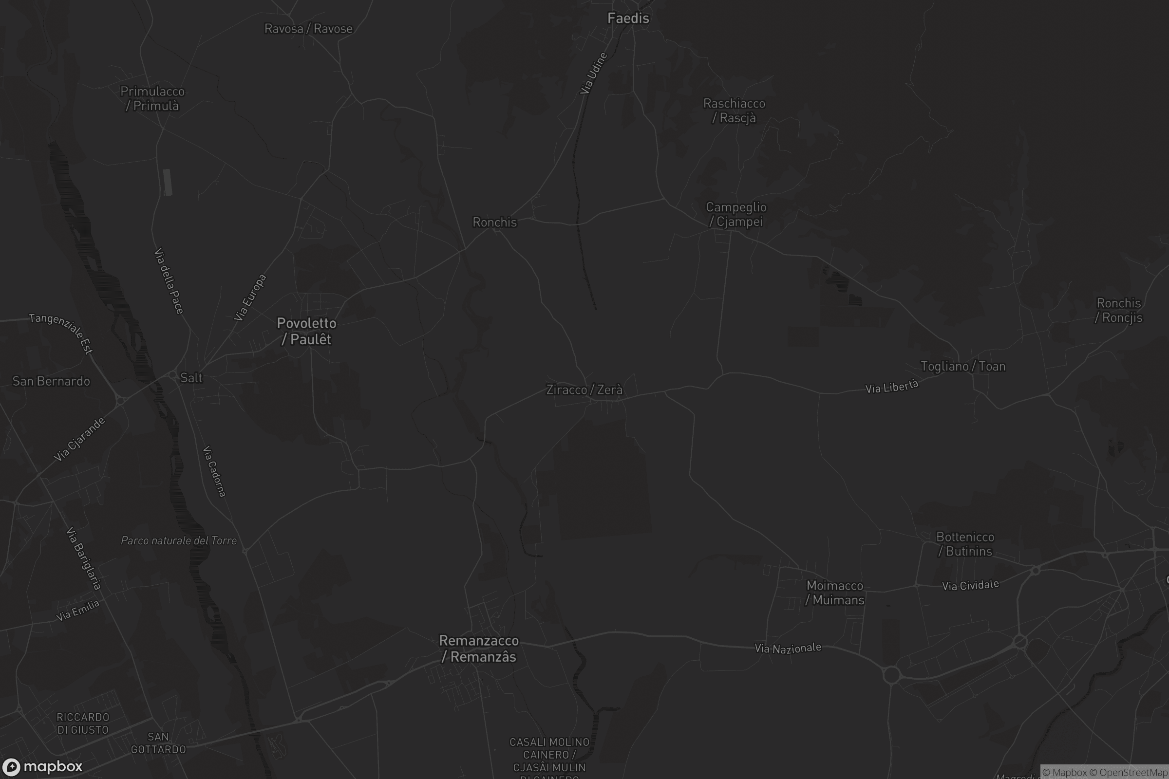 Mappa di Ziracco / Zerà