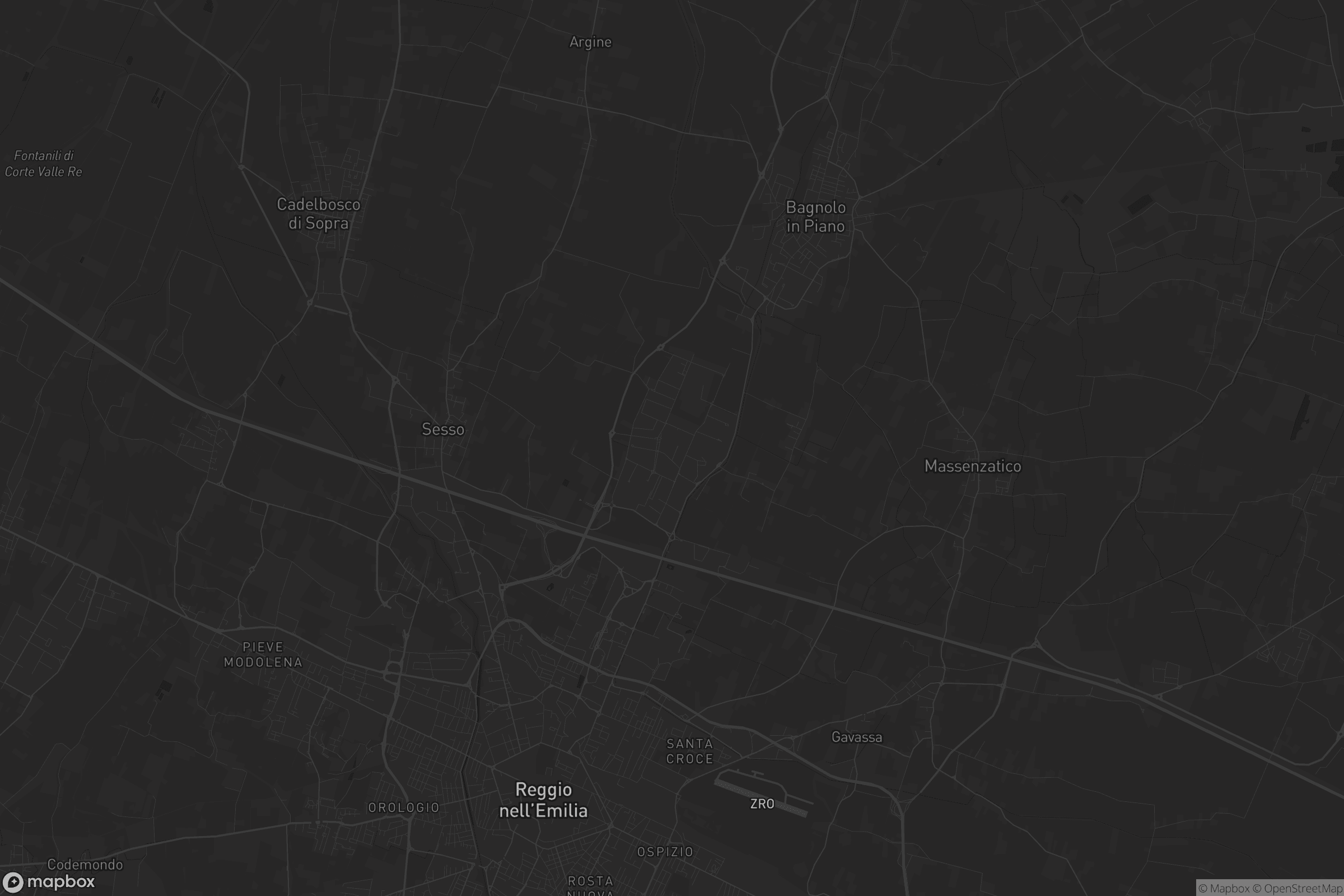 Mappa di Zona Industriale Mancasale