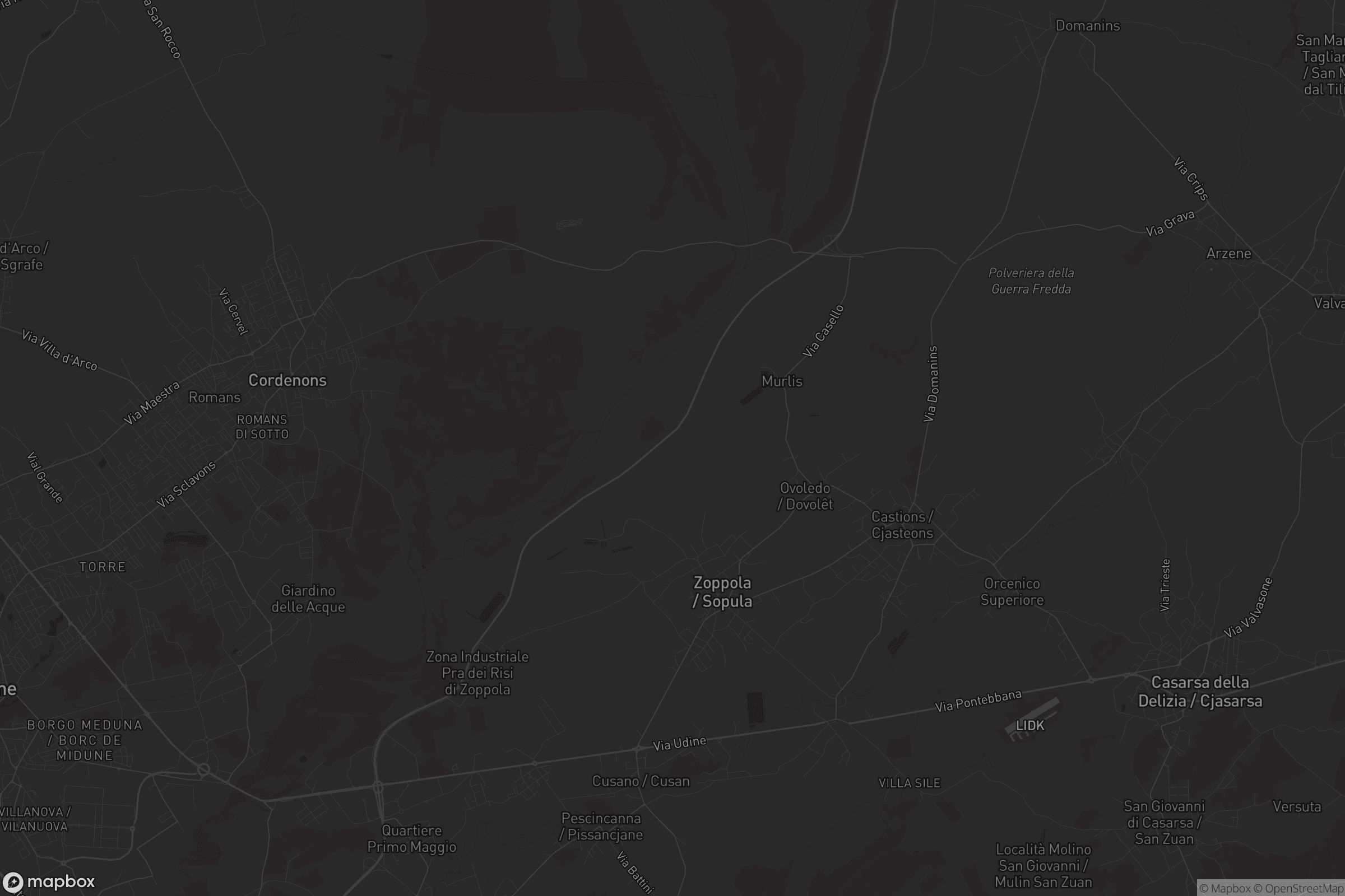 Mappa di Zoppola / Çopule